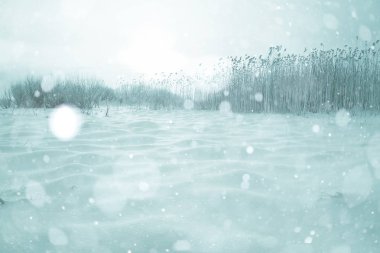 kar kış manzara modunda