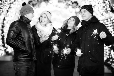 Gençlik Caddesi üzerinde yeni yıl kutlama