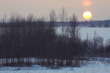 Rusya 'da kış manzarası