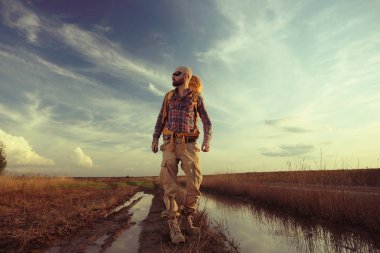 yaban hayatı sonbahar adam Gezgin