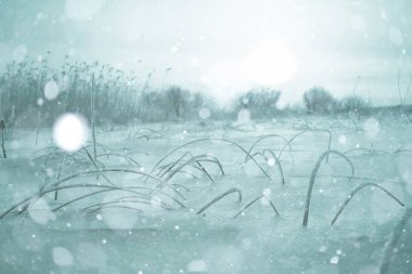 kar kış manzara modunda