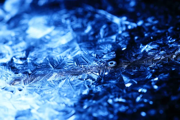Textura zmrzlého ledu — Stock fotografie