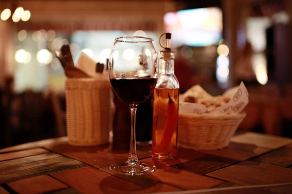 Table serving in restaurant — Stock Photo, Image