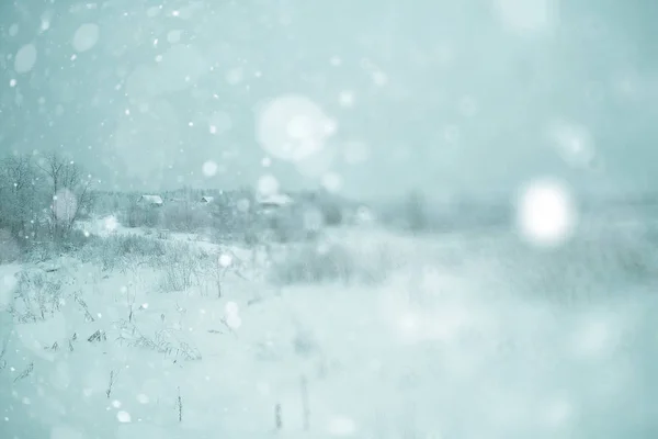 Sneeuwlandschap veld — Stockfoto