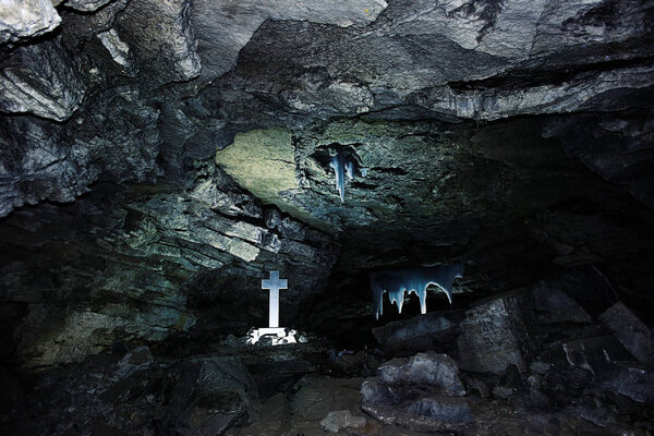 Natural Cave in mountain