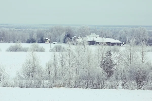 Paisagem de inverno na Rússia — Fotografia de Stock