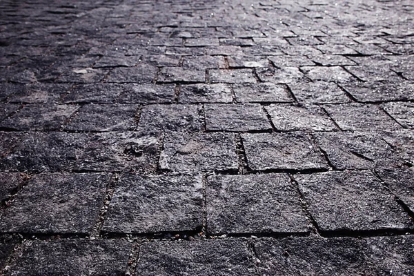 质地的石头路面砖 — 图库照片