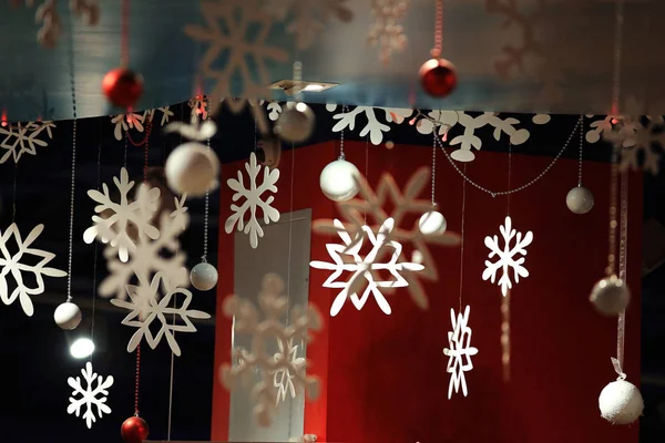 Boże Narodzenie dekoracyjne śniegu — Zdjęcie stockowe