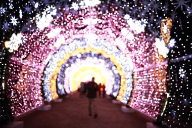 Süslenmiş Noel şehir 