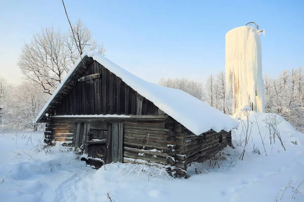 Winterlandschaft auf dem Land — Stockfoto