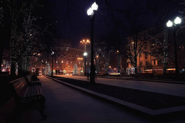 Noche en la ciudad increíble — Foto de Stock