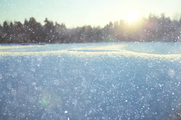 白雪皑皑的冬季风景 — 图库照片