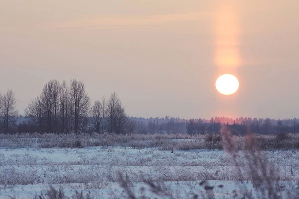 ロシアの冬の風景 — ストック写真