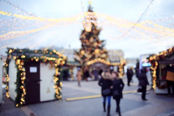 Christmas tree at street — Stock Photo, Image