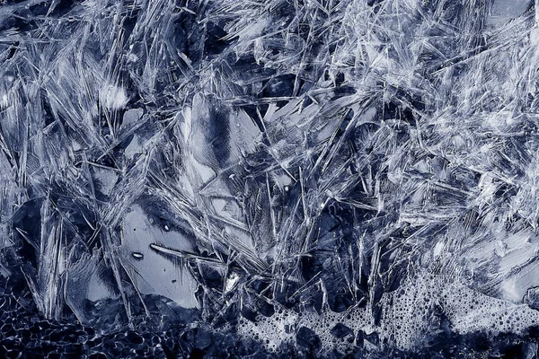 Cracked ice texture — Stock Photo, Image