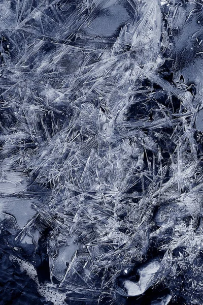 Textura krakované ledu — Stock fotografie