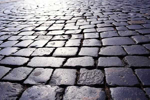 质地的石头路面砖 — 图库照片