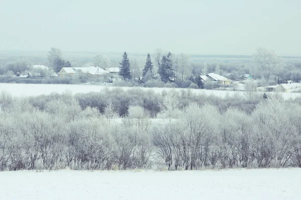 Neige dans le paysage hivernal — Photo