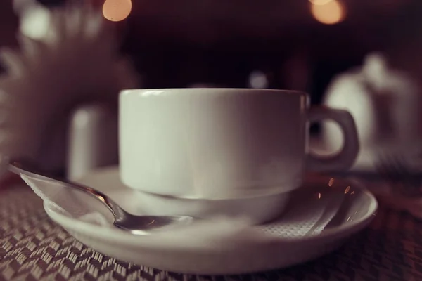 Tasse de thé dans un café — Photo