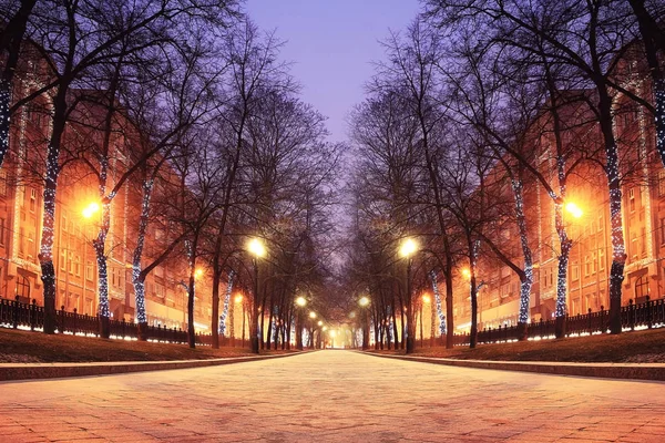 Neujahrszeit in der Stadt — Stockfoto