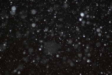 Kış kar yağışı doku