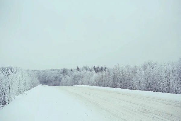 Paisagem de inverno na Rússia — Fotografia de Stock