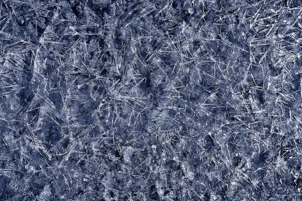 Consistenza del ghiaccio incrinato — Foto Stock