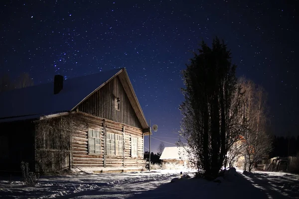 Notte di Natale nel villaggio — Foto Stock