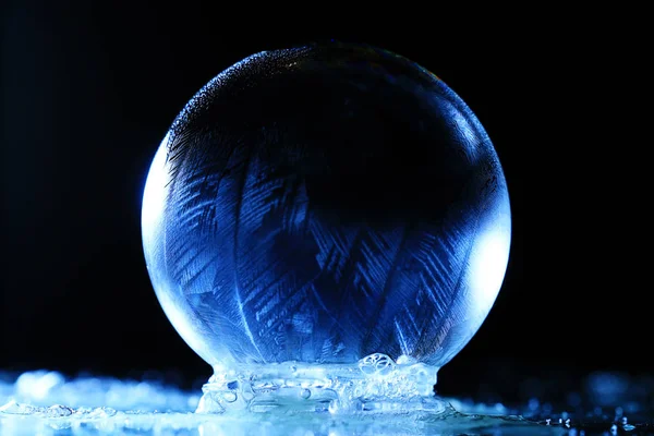 Texture cristalli di ghiaccio — Foto Stock