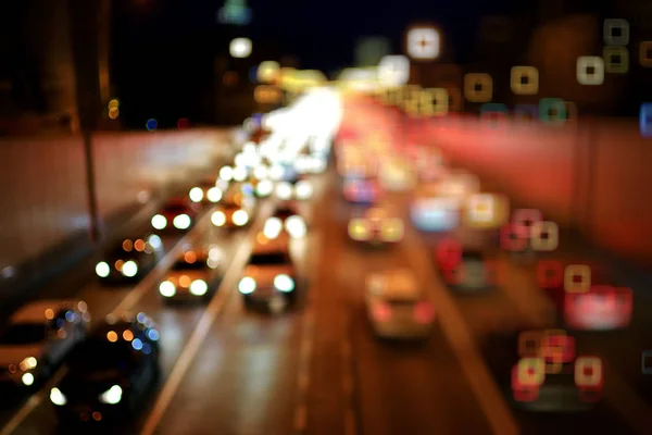 夜市道路交通 — ストック写真