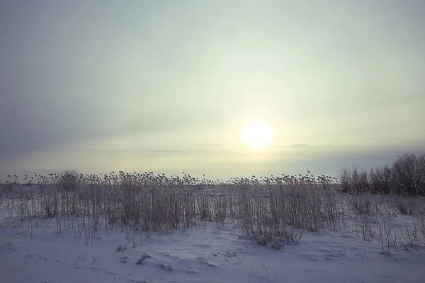 Vinterlandskap i Ryssland — Stockfoto