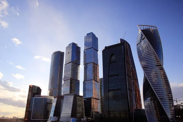 Modern skyscrapers district — Stock Photo, Image