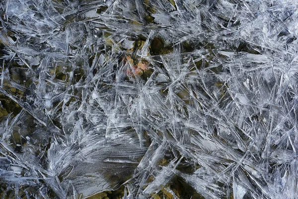 Consistenza del ghiaccio incrinato — Foto Stock