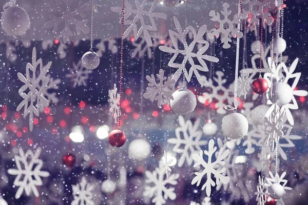 Suddig jul snöflingor — Stockfoto