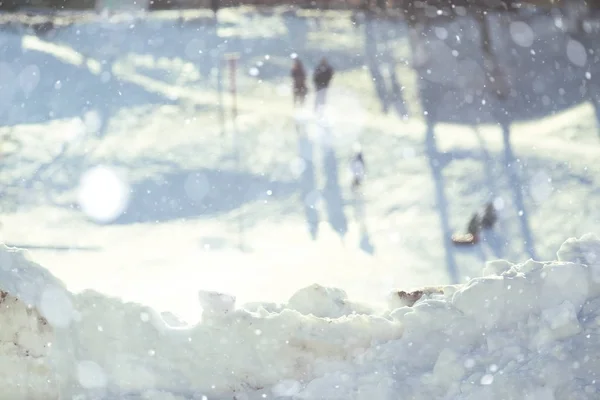 Rural landscape of Snowy winter — Stock Photo, Image