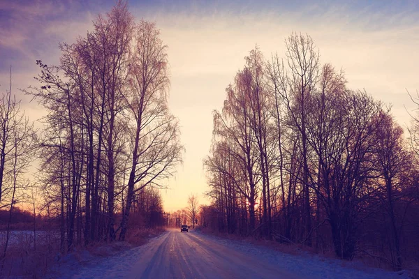 Дивовижні зимовий пейзаж — стокове фото