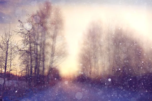 Paesaggio invernale soleggiato durante il giorno — Foto Stock