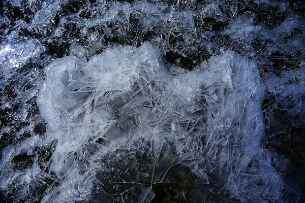 Transparent ice texture — Stock Photo, Image