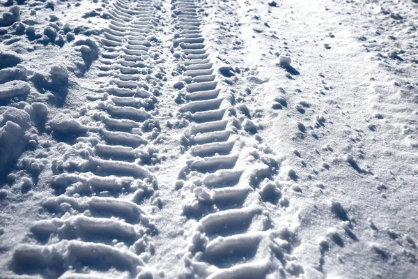 Footprints of tire protectors — Stock Photo, Image