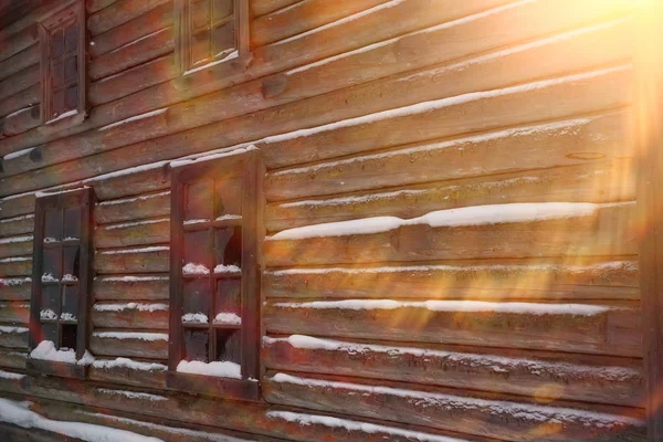 Dom drewniany — Zdjęcie stockowe