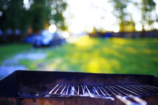 Fisch auf dem Grill auf der Straße — Stockfoto