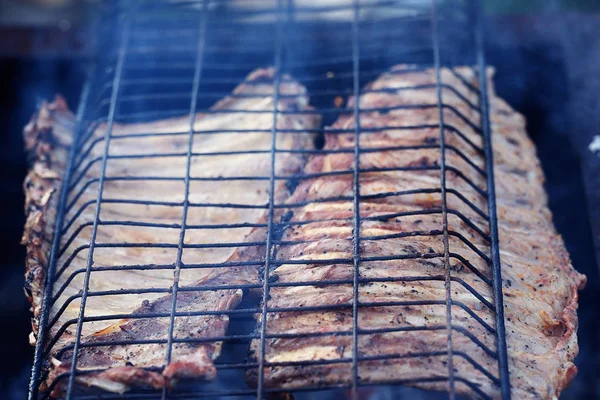 The grill BBQ grilled rib — Stock Photo, Image