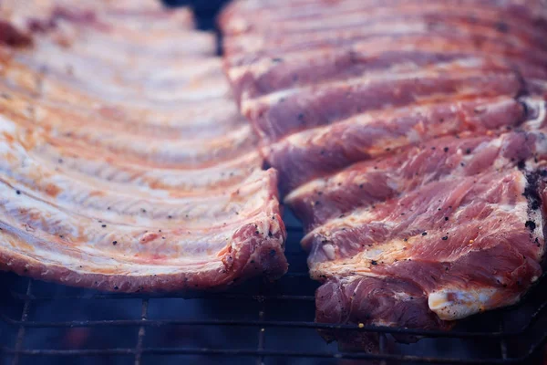 The grill BBQ grilled rib — Stock Photo, Image