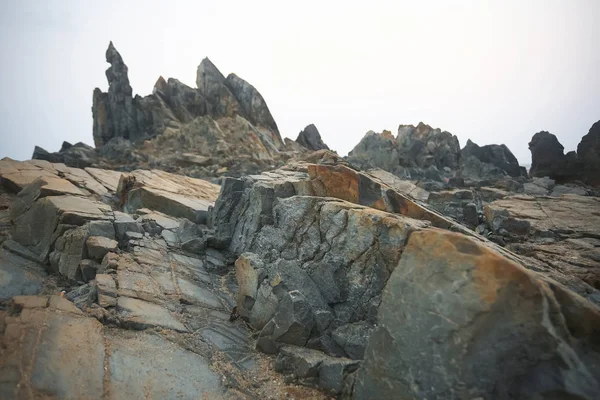 岸に大きな石 — ストック写真