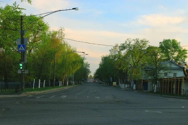 Estrada de rua na cidade — Fotografia de Stock