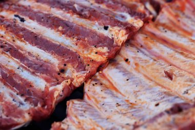 Barbekü Izgara kaburga ızgara