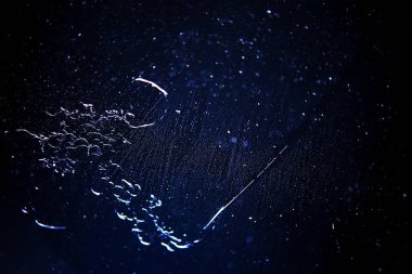 Hoarfrost ve kar desenleri