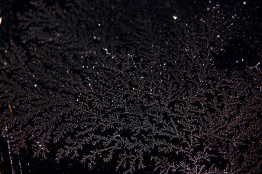 Hoarfrost ve kar desenleri