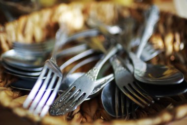 Bir sürü sepet çatal