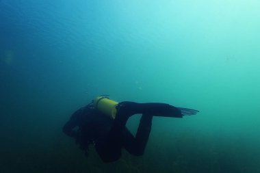 tüplü dalış ekipmanları ile 